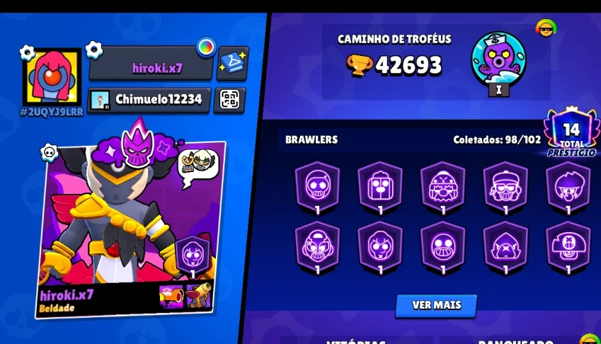 Conta brawl stars 42K de troféus