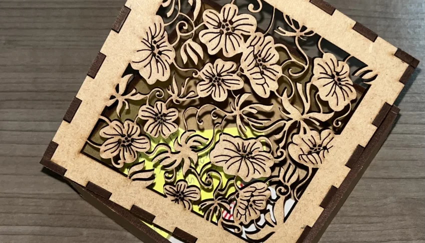 Focus Laser Kit 10 Caixas Mdf 10x10x5-3mm, Artesanato.