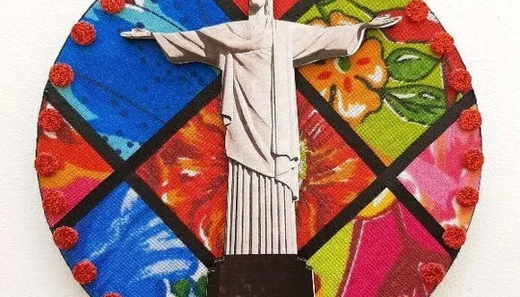 Quadrinho de Chita "Cristo Redentor"