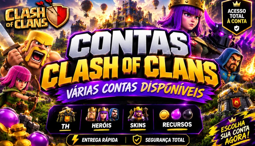 Contas Clash Of Clans | Full Acesso + Brindes