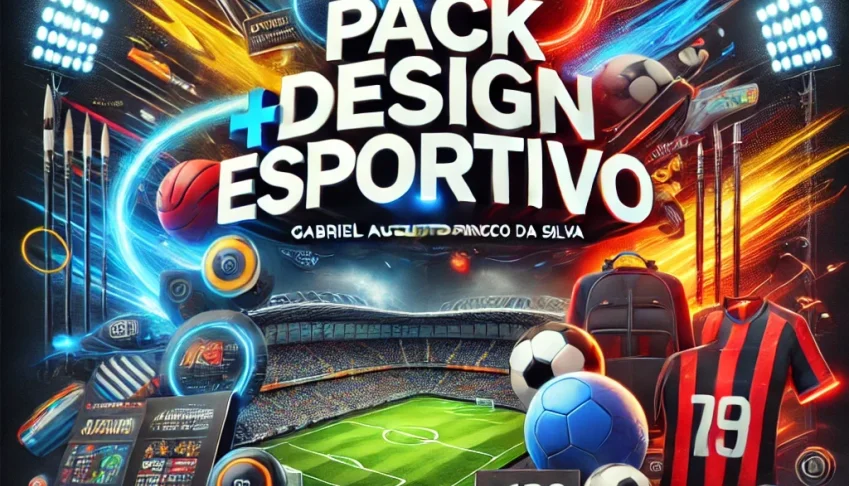 Pack Design Esportivo Artes Estádios Brushes Texturas Sports