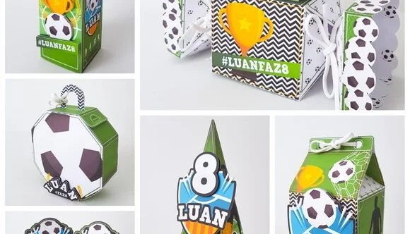 Kit 100 Lembrancinhas Futebol Personalizadas