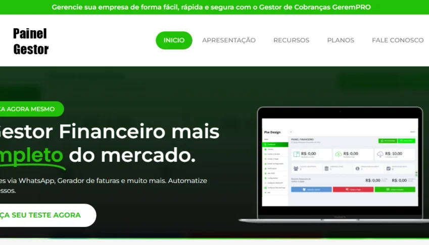 Painel para Gerenciamento Financeiro