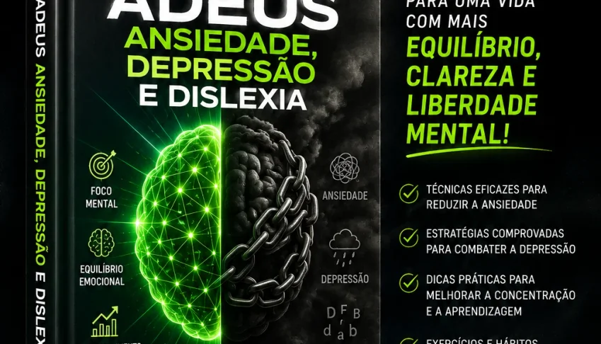 🧠✨ Kit 10 Ebooks: Adeus Ansiedade, Depressão E Dislexia ✨🧠