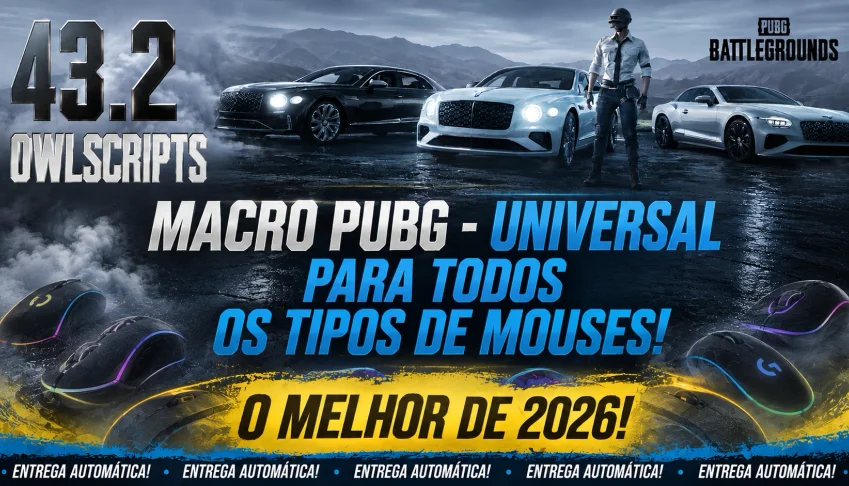 MACRO - PUBG STEAM - (VITALICIO) UNIVERSAL TODOS MOUSES