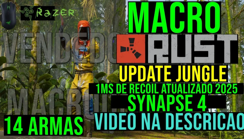 Macro Rust (1Ms Recoil & Full Armas) Mouses RAZER - NEW 2025