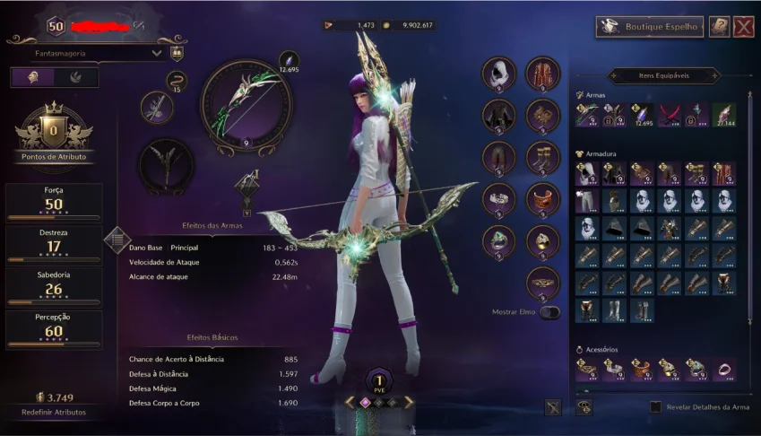 Conta Bow/Staff 3750 Gs + 2 Alts Sa/Na
