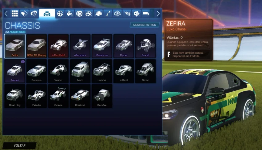 Conta Rocket League | 20 Chassis | ENTREGA AUTOMÁTICA!