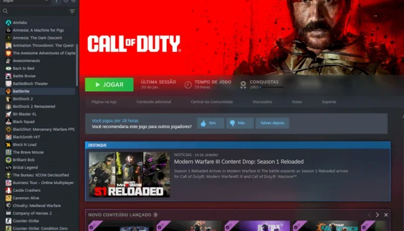 Conta Steam +100Jogos +Acesso a minha família Steam 