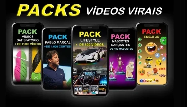 Pack Vídeos Virais +10000 Vídeos: ✅