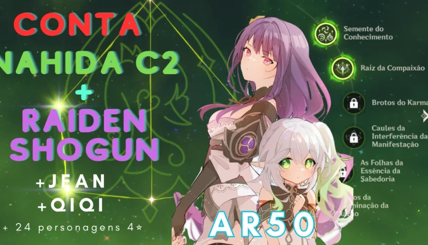 Conta Nahida C2 + Raiden Shogun [Ar50]