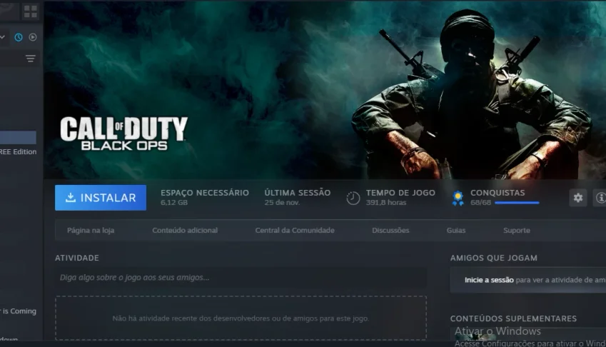 Conta Steam Cod Black ops