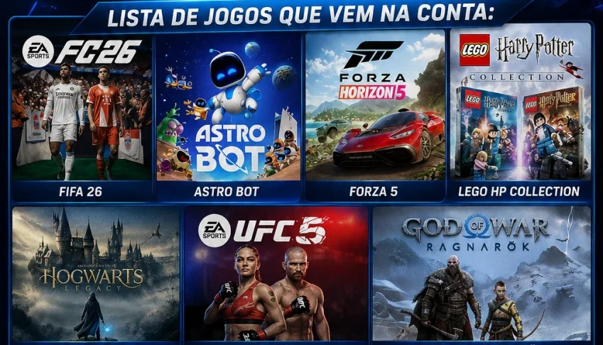 Conta Com Varios Jogos Ps5 E Ps4