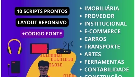 👨‍💻✅Pack 10 Sites Expressos + Scripts Prontos + Painel Adm