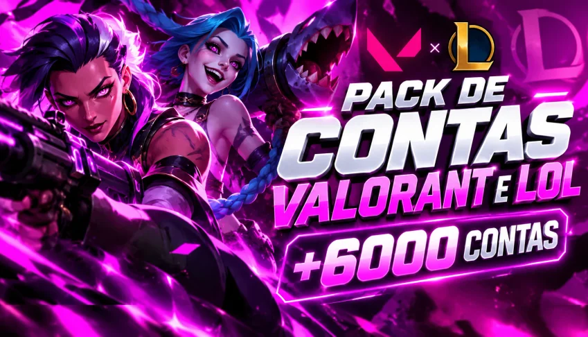 Pack 6.000+ Contas Nfa | Valorant + Lol