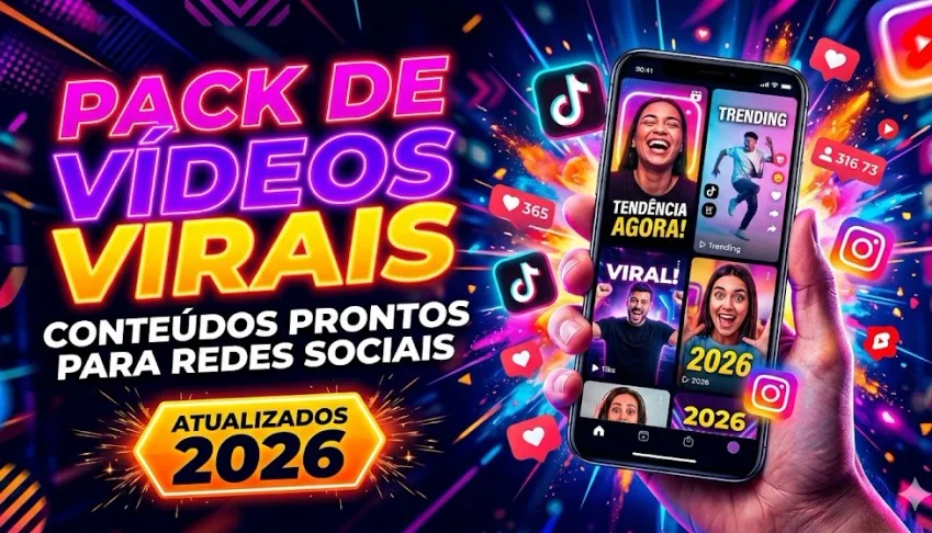 Pack de Vídeos Virais – Conteúdos Prontos para Redes Sociais