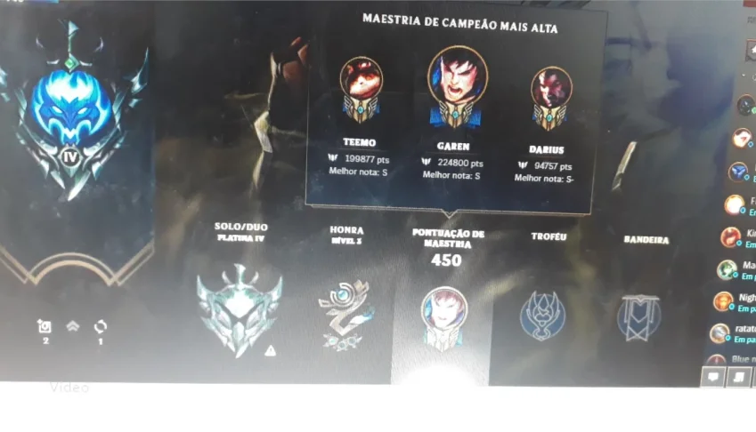 Conta do LOL