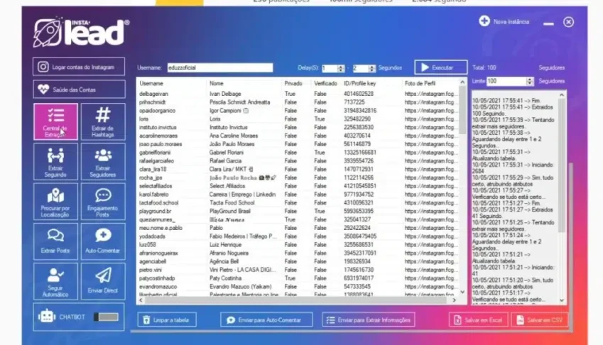 [ INSTALEAD ] - para Extrair Leads Qualificados do Instagram