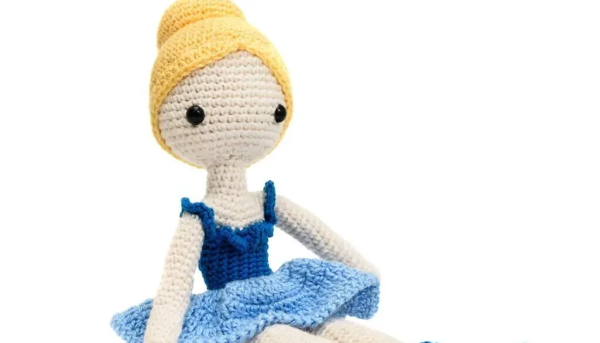 Boneca Bailarina Vitória em amigurumi