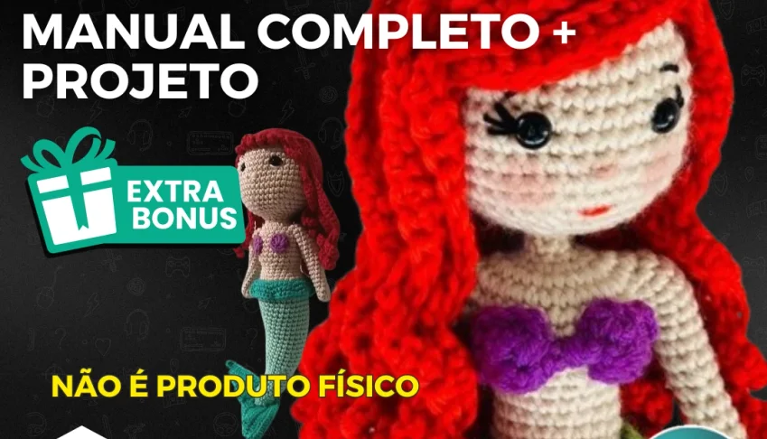 Crochê Amigurumi Amigos Do Mar Manual Completo + Projeto