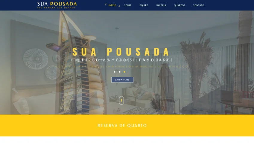 Site para Pousadas Hotéis Chácaras com Painel Reservas 2025
