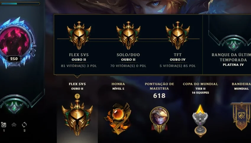 Vendo Conta Ouro II 218 Skins