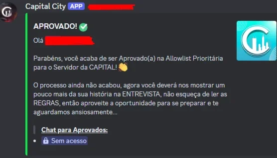 Aprovação de Allowlist Garantida no Capital City