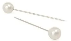Alfinete Pérola Branca 5,8 cm - Caixa com 72 Unidades
