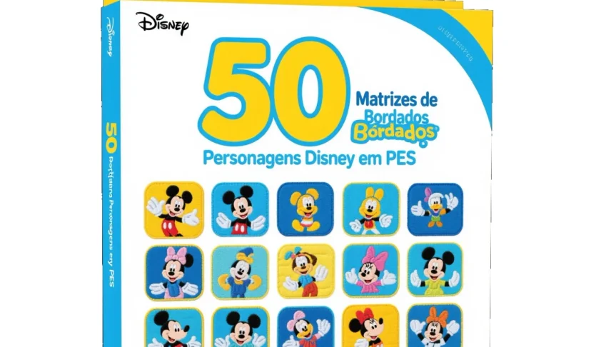 50 Matrizes de Bordados Personagens Disney em Pes e Hus