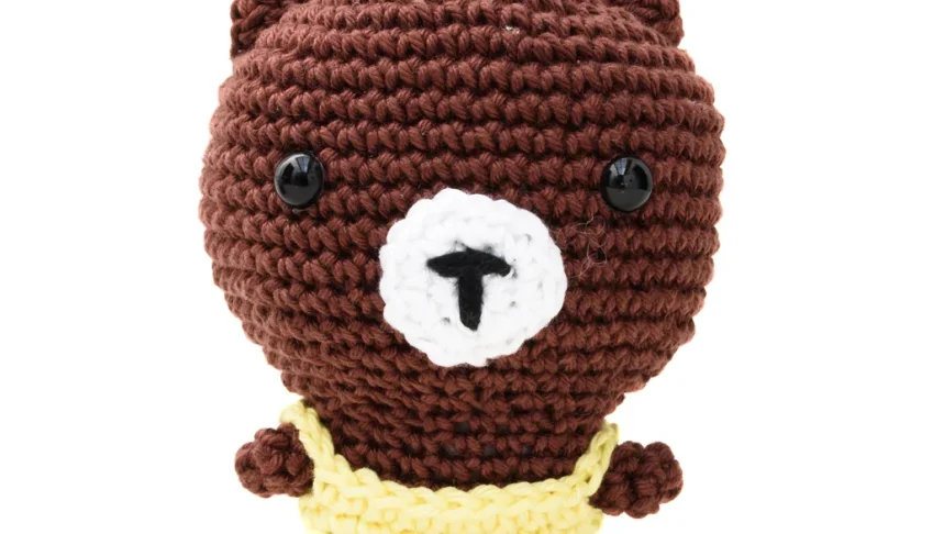 Urso Cabeçudo em Amigurumi