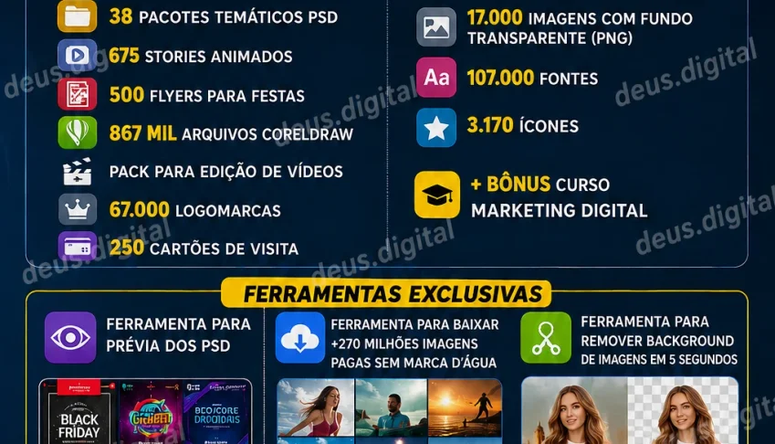 1 MILHÃO DE ARQUIVOS - artes profissionais editáveis.