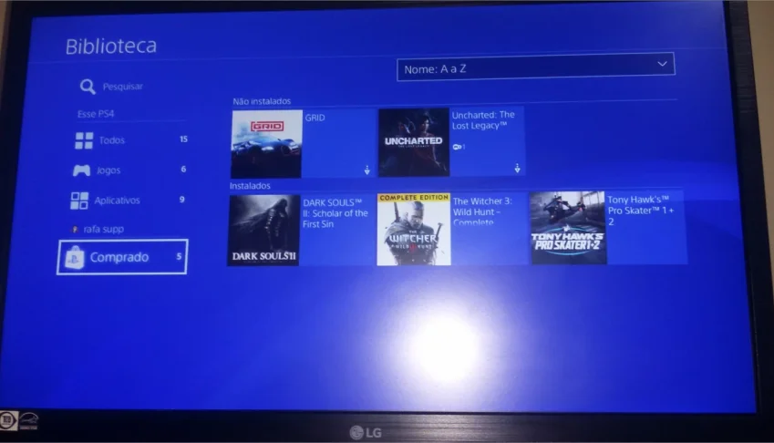 Jogos digitais ps4