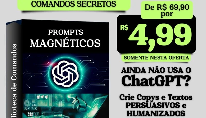 Ia Pack +1.800 Prompts De Comandos Secretos Chat Gpt