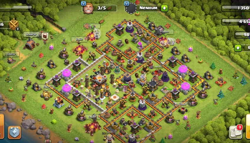 CV 11 quase full, 2 passes, 6k de gemas e 5 construtor