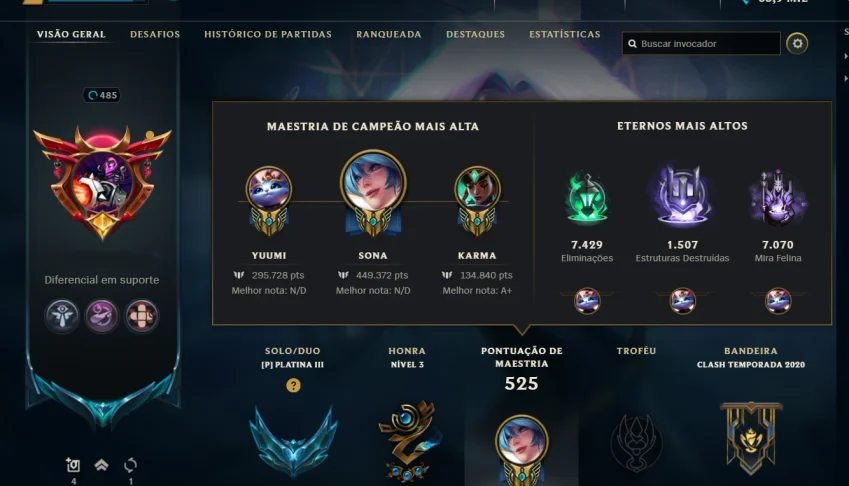 CONTA PLATINA LV 485 + RP