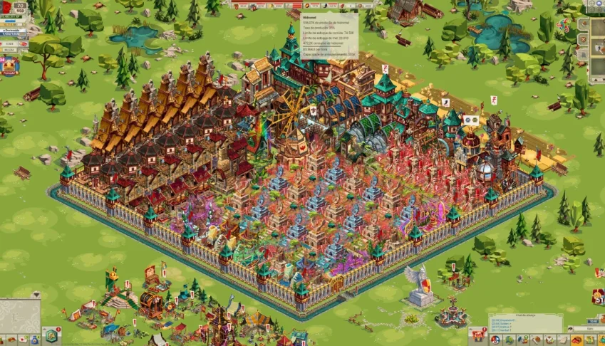 Conta no jogo lendário Goodgame Empire.