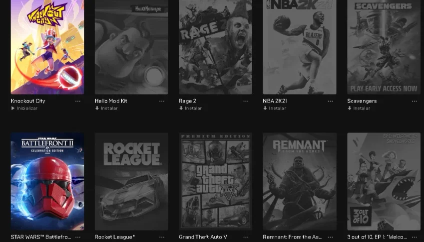 Conta Epic Games Com Varios Jogos
