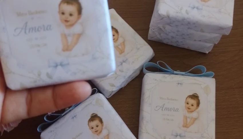 Sabonete Artesanal Batizado personalizado