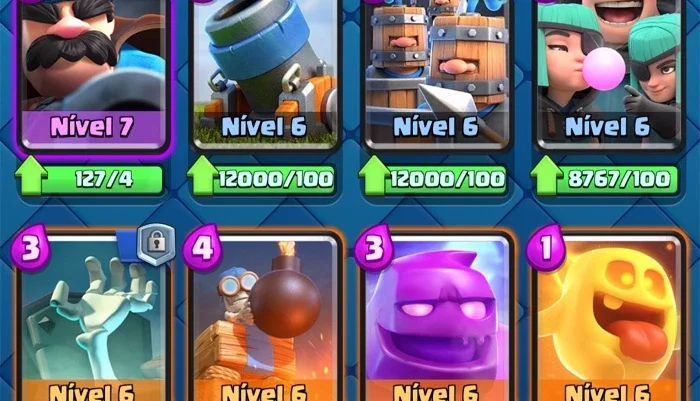 CONTA LEVEL 14 DESAFIANTE 3, TODAS AS CARTAS 28 LVL 14