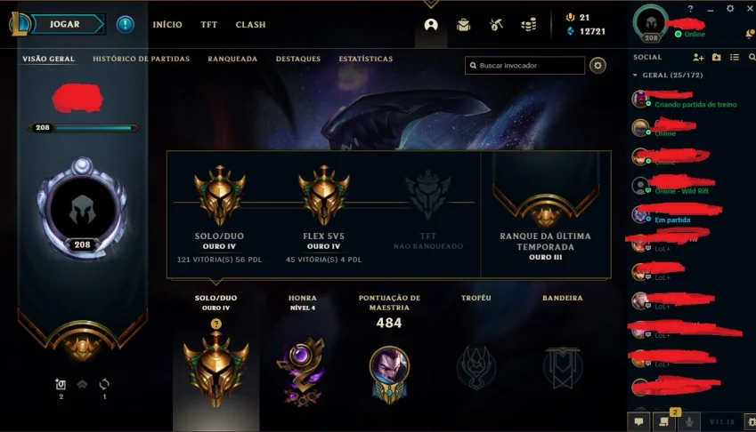 VENDO CONTA LOL 148 SKINS, ULTIMATE, MITICA