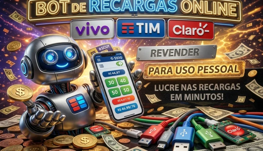 Painel de recarga celular - Entrega Imediata