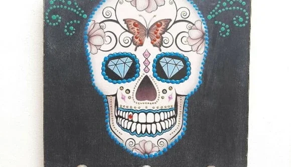 Porta Chave Caveira Mexicana #1