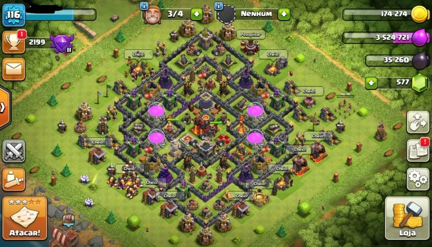 CONTA CLASH OF CLANS CV10 BARATO