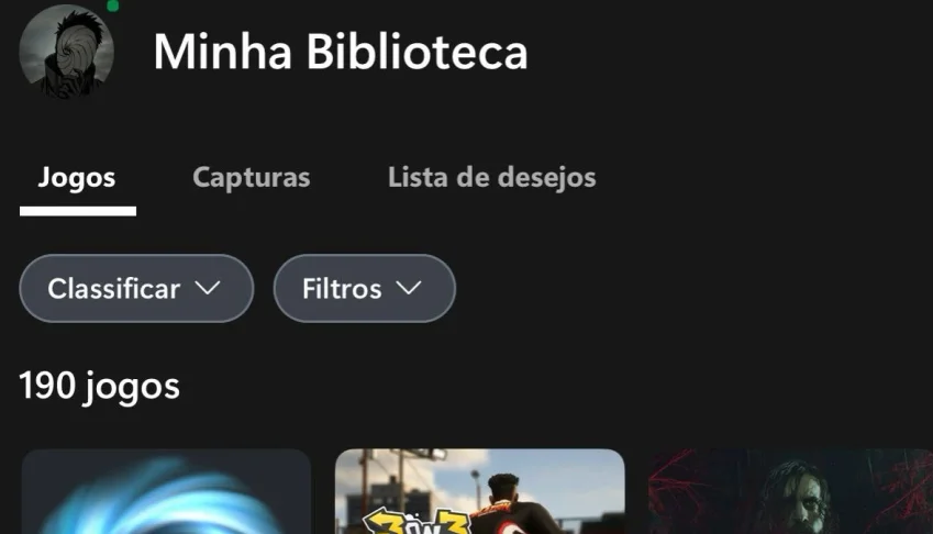Conta Xbox premium 190 jogos