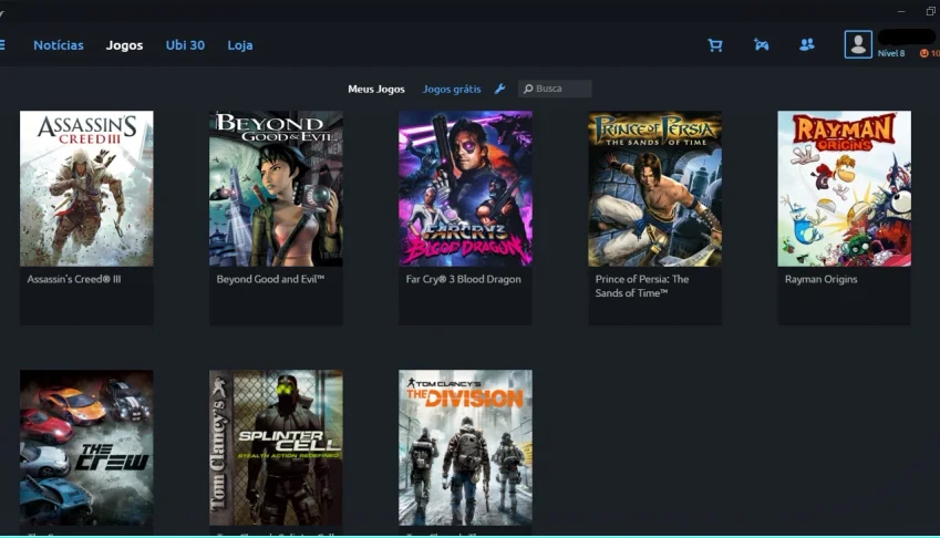 7 Jogos Ubisoft (Uplay)  Por 50,00 Reais