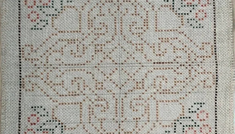 Tela para bordar em juta TJ-99 - 53 x 53 cm