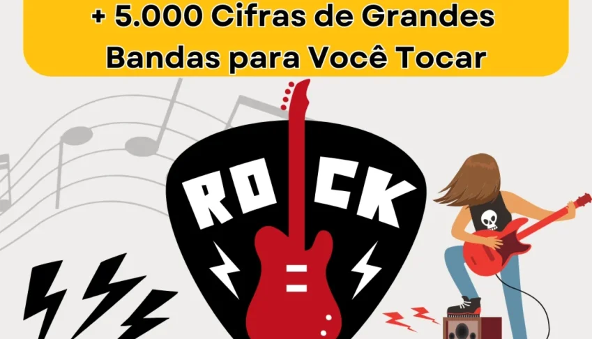 Pack Cifras Pop Rock Internacional -Mais de 5.000 Mil Cifras
