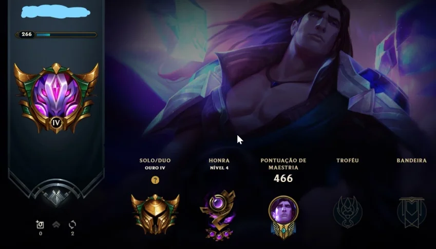 conta lol ouro IV 82 skins