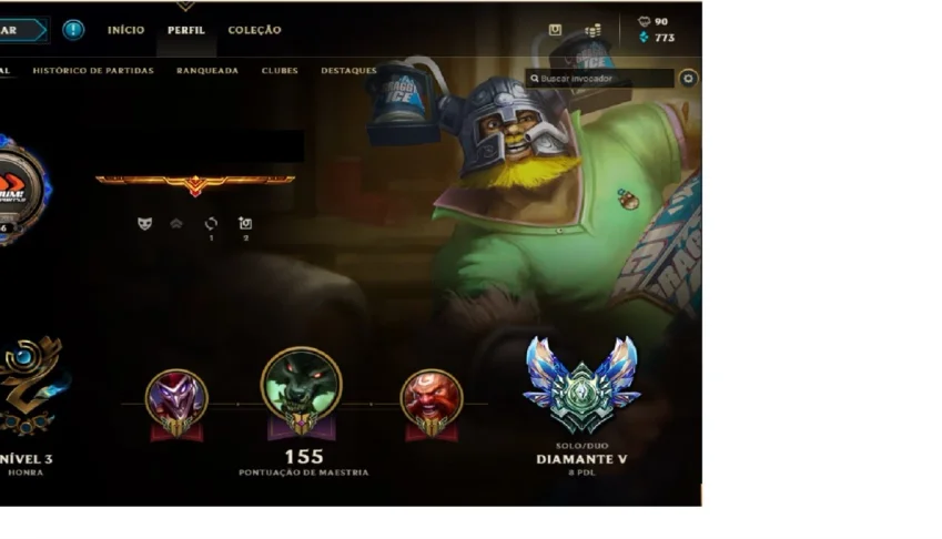 Conta Diamante 5 LoL