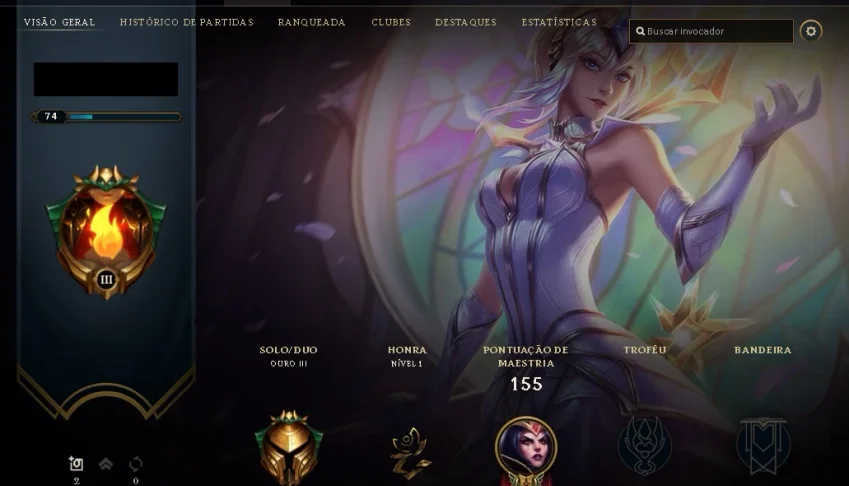 Contas league of legends com otimo mmr e varias skins